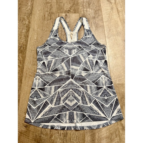 Champion Tops - Champion C9 Women's Grey Geometric Racerback Mesh Activewear Tank Top S